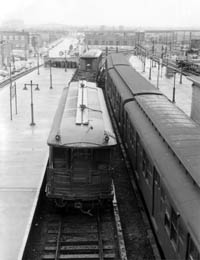 Trolleys at Coney Island Terminal