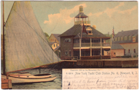 Newport Yacht Club Station No. 6, Newport, R.I. (1906) Postcard Reprint