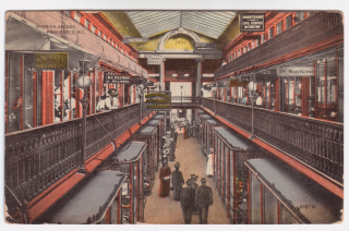 Arcade Interior, Providence, R.I. Postcard Reprint