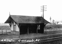 Scan of Greenwood Railroad Depot, in Warwick, RI