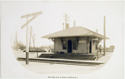 Rumford Railroad Depot Postcard Reprint